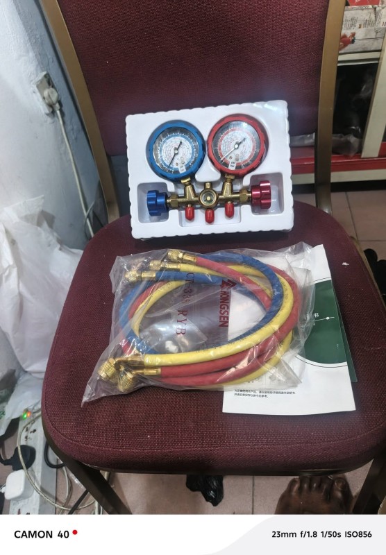 Hongsen HS-536C Manifold Gauge Set – Vibration-Proof Refrigeration Gauges