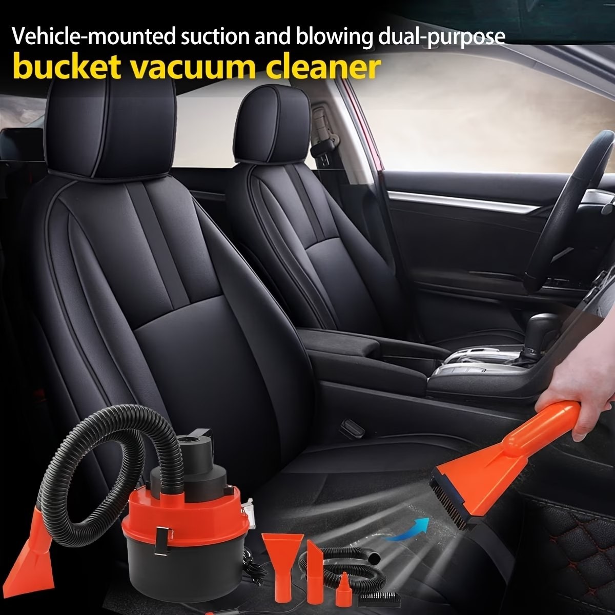 Portable 12V Wet & Dry Car Vacuum Cleaner